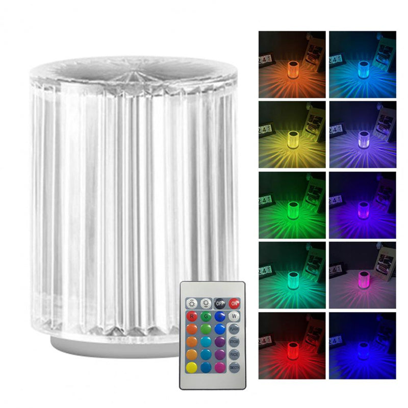 Lampe d'ambiance LED effet cristal