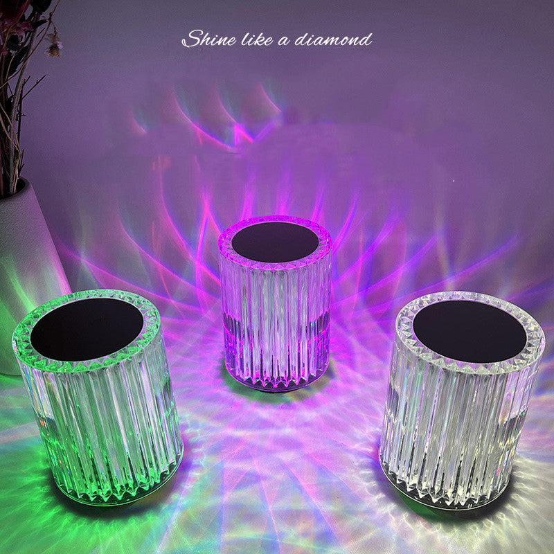 Lampe d'ambiance LED effet cristal