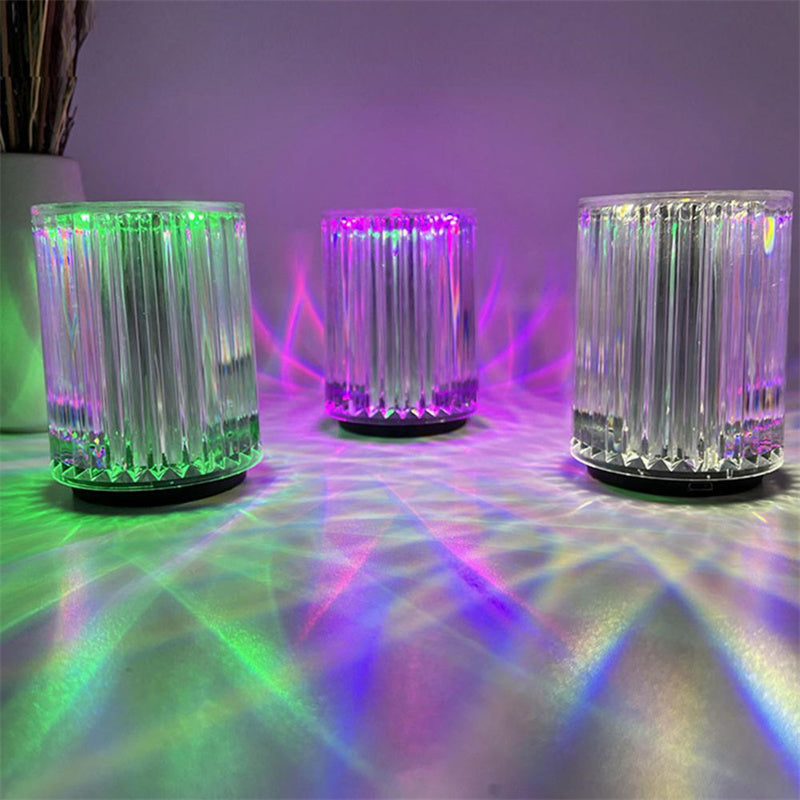 Lampe d'ambiance LED effet cristal