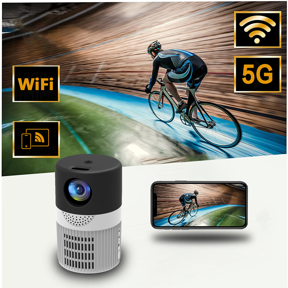 YT 400 Projecteur WiFi 5G/2.4G Full HD 1080P avec Audio de Qualité