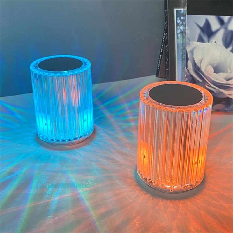 Lampe d'ambiance LED effet cristal