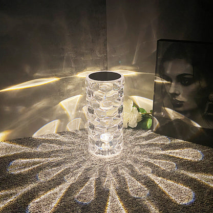 Lampe LED Effet Diamant Rechargeable et Tactile pour Décoration