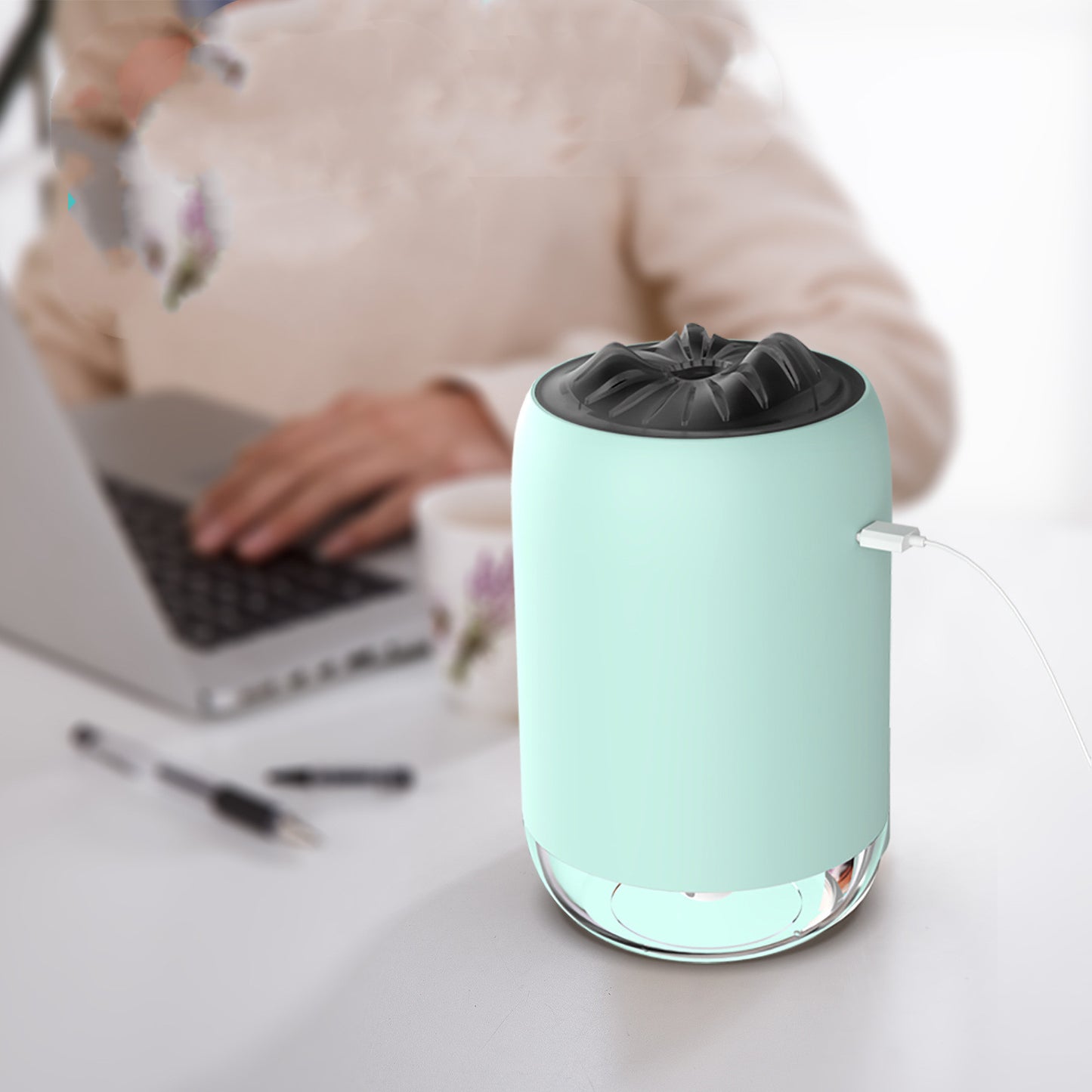 Humidificateur Magic Flame: diffuseur d’arômes pour la maison, la voiture et le bureau