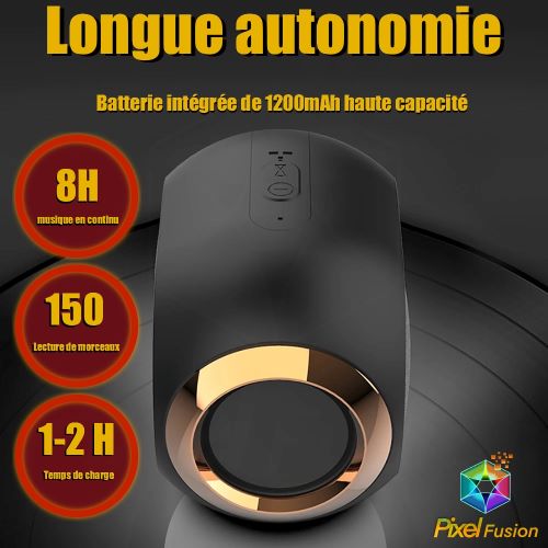 Enceinte design bluetooth décorative portable extérieur sans fil subwoofer - Autonomie 8h