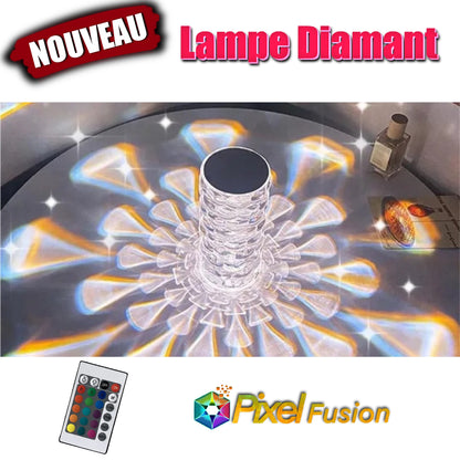 Lampe LED Effet Diamant Rechargeable et Tactile pour Décoration