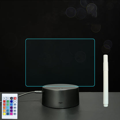 Tableau d’écriture à la main en acrylique 3D avec éclairage LED