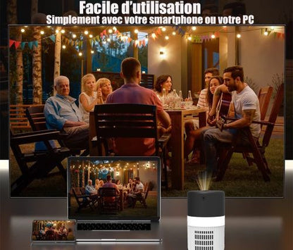 YT 400 Projecteur WiFi 5G/2.4G Full HD 1080P avec Audio de Qualité